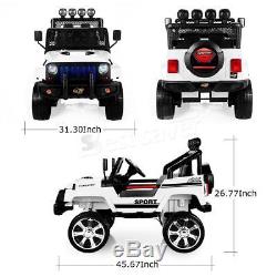 12V Kids Ride on Cars Truck EVA Wheels Remote Control 3 Speed Electric Battery