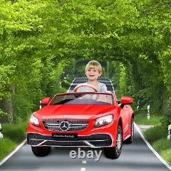 12V Kids Ride on Electric Car Mercedes Maybach S650 Light Control Christmas gift