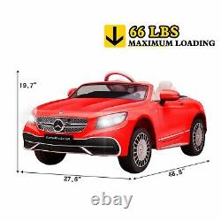 12V Kids Ride on Electric Car Mercedes Maybach S650 Light Control Christmas gift