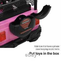 12V Kids Ride on Toy Car Jeep Wrangler Electric Remote Control with Battery Pink