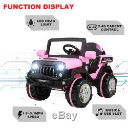 12V Kids Ride on Truck Car Battery Powered Electric Car 3 Speed WithRemote Control