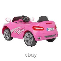 12V Kids SUV Ride-On Car Toys Electric Lights, Music, Remote Control, Pink