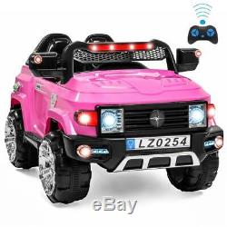 12V Kids Truck SUV Ride-On Car Toys 2 Speeds, Light, Music, Parent RC Control