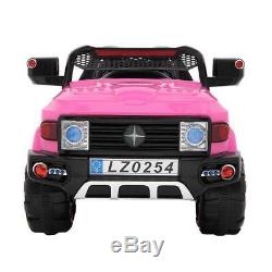 12V Kids Truck SUV Ride-On Car Toys Electric Light, Music, Remote Control, Pink
