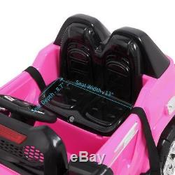 12V Kids Truck SUV Ride-On Car Toys Electric Light, Music, Remote Control, Pink