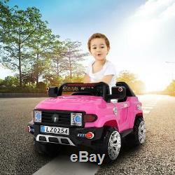 12V Kids Truck SUV Ride-On Car Toys with 2 Speeds, Lights, Music, Parent Control
