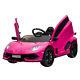 12v Lamborghini Aventador Sv J Kids Electric Ride On Car Withmp3, Aux, Led Pink