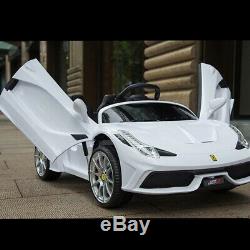 12V Lamborghini Kids Ride on Car Toy Electric Battery WithMP3 Play 3 Speed White