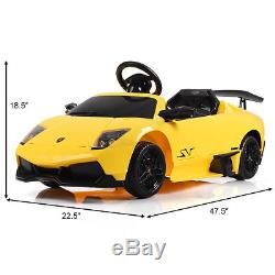 12V Lamborghini Murciealgo Licensed Electric Kids Ride On Car RC with LED Lights