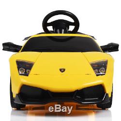 12V Lamborghini Murciealgo Licensed Electric Kids Ride On Car RC with LED Lights