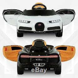 12V Licensed Bugatti Chiron Kids Ride On Car Battery Electric Cars with RC
