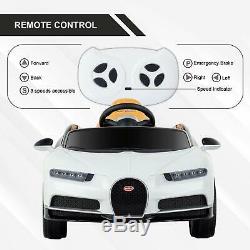 12V Licensed Bugatti Chiron Kids Ride On Car Battery Electric Cars with RC