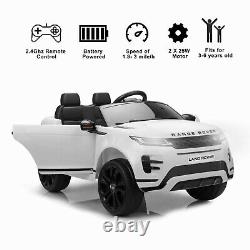 12V Licensed Land Rover Ride On Car with Remote Control LED Lights Bluetooth MP3