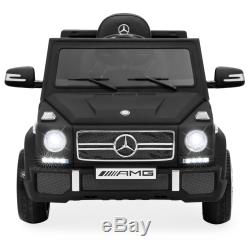 12V Licensed Mercedes Ride On Car Parent Control BuiltIn Speakers AUX Matte Blck