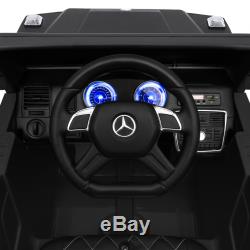 12V Licensed Mercedes Ride On Car Parent Control BuiltIn Speakers AUX Matte Blck
