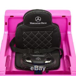 12V Licensed Pink Mercedes-Benz G65 SUV Ride On Parent Control Speakers AUX Jack