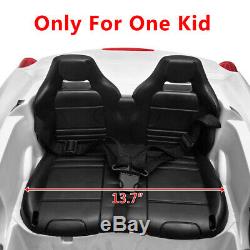 12V Luxury Kids Ride on Super Sports Car Electric Battery Remote Control White