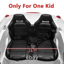 12V Luxury Kids Ride on Super Sports Car Toy Battery Power Remote Control White