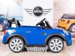 12V MINI Cooper Kids Ride On Car with RC Remote Control MP3 / Blue