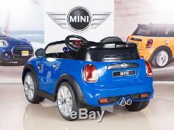 12V MINI Cooper Kids Ride On Car with RC Remote Control MP3 / Blue