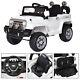 12v Mp3 Battery Jeep Car Truck Remote Kids Ride With Led Lights White