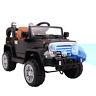 12v Mp3 Battery Power Wheels Jeep Car Truck Remote Kids Ride With Led Lights Black
