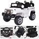 12v Mp3 Battery Power Wheels Jeep Car Truck Remote Kids Ride With Led Lights White