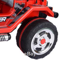 12V MP3 Kids Raptor Jeep Wrangler Truck RC Ride On Car with Double Motor & Battery