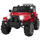 12v Mp3 Kids Ride On Car Truck With Remote Control 3 Speed Led Lights Red Gift