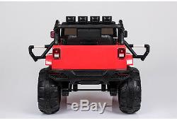 12V MP3 Kids Ride on Jeep Truck R/c Remote Control, LED Lights AUX and Music