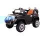 12v Mp3 Rc Battery Power Wheels Jeep Car Truck Kids Ride On With Led Lights Black
