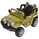 12v Mp3 Rc Battery Power Wheels Jeep Car Truck Kids Ride On With Led Lights Green