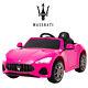 12v Maserati Cabrio Kid Ride On Car Toy Electric Battery With Remote Control Pink