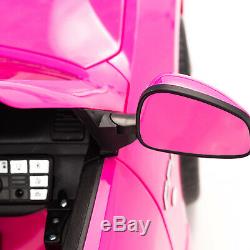 12V Maserati Cabrio Kid Ride On Car Toy Electric Battery With Remote Control Pink