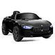 12v Maserati Licensed Kids Ride On Car With Rc Remote Control Led Lights Mp3 Black