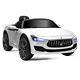 12v Maserati Licensed Kids Ride On Car With Rc Remote Control Led Lights Mp3 White