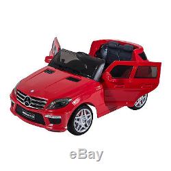 12V Mercedes Benz ML63 AMG Kids Ride On Car Electric Toy with MP3 Remote Control