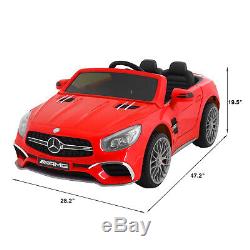 12V Mercedes-Benz Power Kids Ride On Cars Electric Toy withRemote Control Gift Red