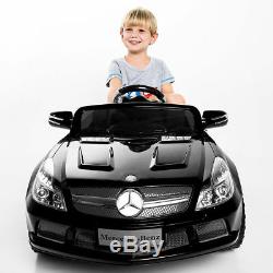 12V Mercedes-Benz SL65 Electric Kids Ride On Car Music RC Remote Control Black