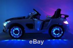 12V Mercedes SLS Battery Powered LED Wheels Ride On Toy Car MP4 Remote Control