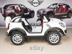 12V Power Wheels Kids Ride On Car with RC Remote Control White MINI Beachcomber