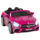 12v Power Wheels Kids Ride On Toy Car With Rc Licensed Mercedes S63 Pink
