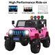 12v Powered Kids Ride On Toys Car Electric Battery Withremote Control 3 Speed Pink