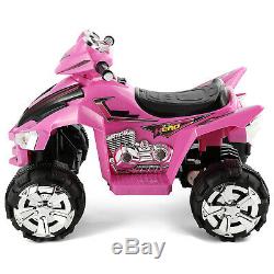 12V Ride On Car ATV Quad Kids Electric Toy 4 Wheeler LED Lights Latest Cool Gift