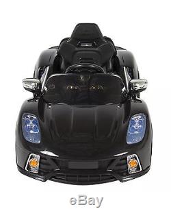 12V Ride On Car Kids With MP3 Electric Battery Power Remote Control RC Black