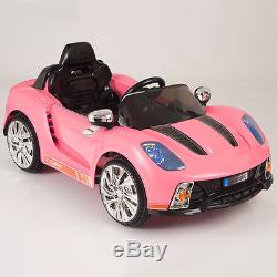 12V Ride On Car Kids With MP3 Electric Battery Power Remote Control RC Pink