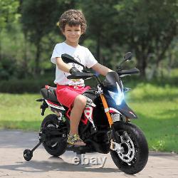 12V Ride On Motorcycle Dirt Bike -Kids Electric APRILIA Toy with Spring Suspension