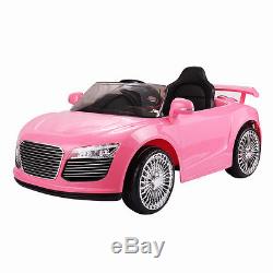 12V Ride on Car Kids RC Car Remote Control Electric Power Wheels WithMP3 Pink