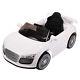 12v Ride On Car Kids Rc Car Remote Control Electric Power Wheels Withmp3 White