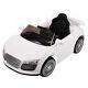12v Ride On Car Kids Rc Car Remote Control Electric Power Wheels Withmp3 White